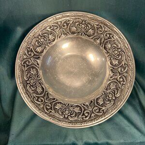Wilton Armetale William & Mary Salad Bowl 12.5" Vintage Hollowware Serving Bowl